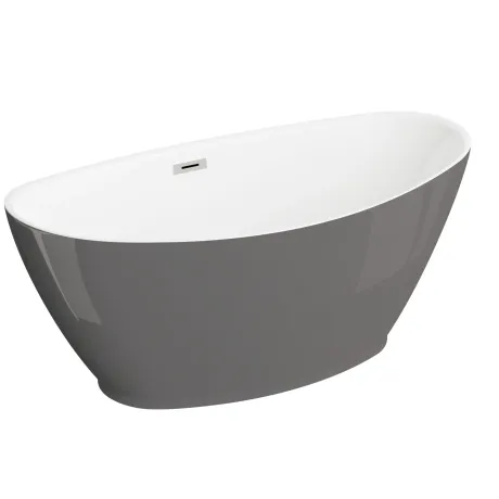 Przejdź do produktu Wanna wolnostojąca 150x75 cm Polimat Mango 00524 grafit połysk