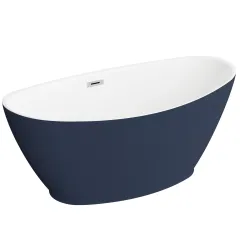 Wanna wolnostojąca 150x75 cm Polimat Mango 00524 granatowy połysk