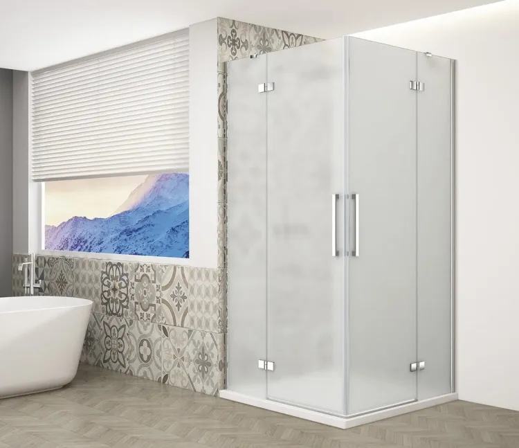 TRINITY CHROME kabina prysznicowa 1200x800mm, wejście z rogu, szkło matowe