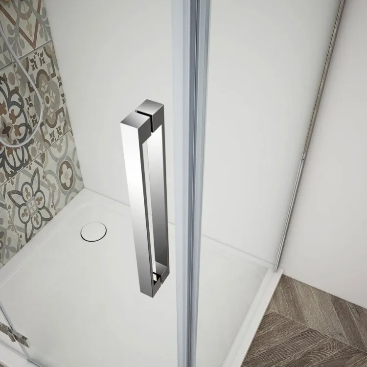 TRINITY CHROME kabina prysznicowa 900x800mm, wejście z rogu, szkło czyste