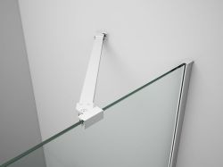 TRINITY CHROME kabina prysznicowa 900x800mm, wejście z rogu, szkło matowe