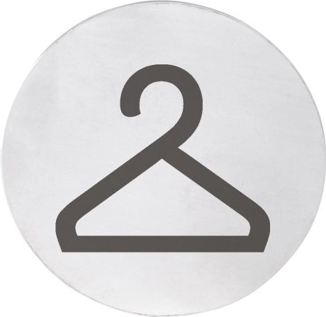 Przejdź do produktu Tabliczka "Szatnia", średnica 75mm, stal nierdzewna