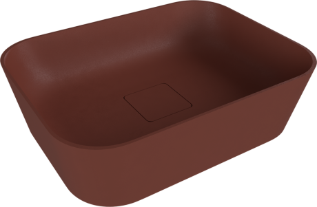 Przejdź do produktu BANERA SQUARE umywalka kompozytowa nablatowa, 50x36cm, brązowy mat