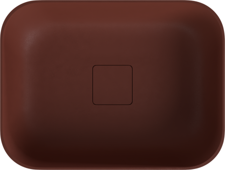 Przejdź do produktu BANERA SQUARE umywalka kompozytowa nablatowa, 50x36cm, brązowy mat