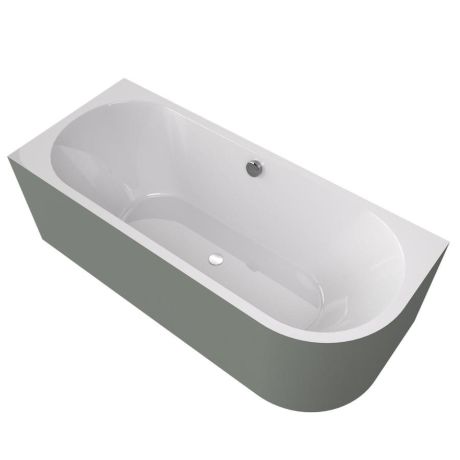 Przejdź do produktu VIVA L MONOLITH wanna przyścienna 180x75x60cm, biały/verde