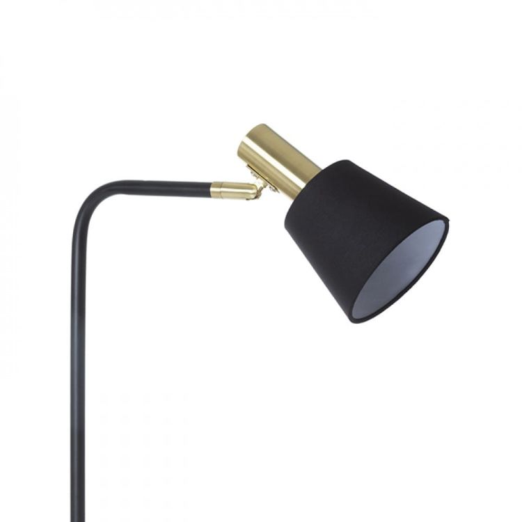 ICAR podłogowa czarna/złota  230V LED E27 11W