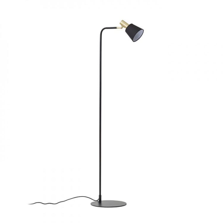 ICAR podłogowa czarna/złota  230V LED E27 11W