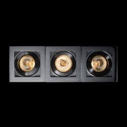 BERIT III sufitowa  aluminium 230V GU10 3x50W