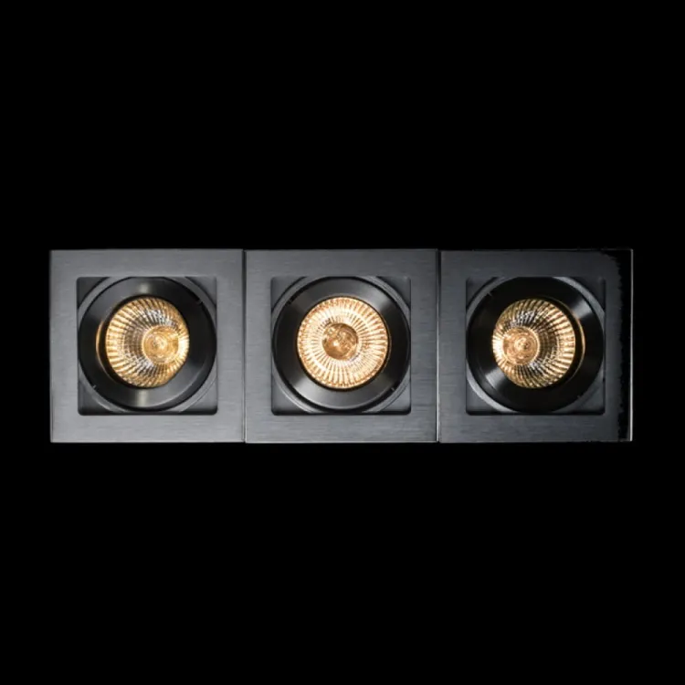 BERIT III sufitowa  aluminium 230V GU10 3x50W
