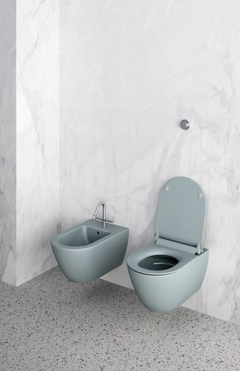 PURA WC wiszące, Swirlflush, 55x36 cm, ghiaccio dual-mat