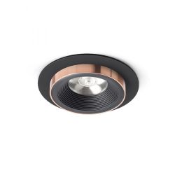 SHARM R I wpuszczana czarna/czarna miedź 230V LED 10W 24°  3000K