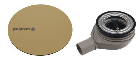 Przejdź do produktu MIRAI syfon do brodzików, średnica 90mm, DN40, maskownica złoto mat
