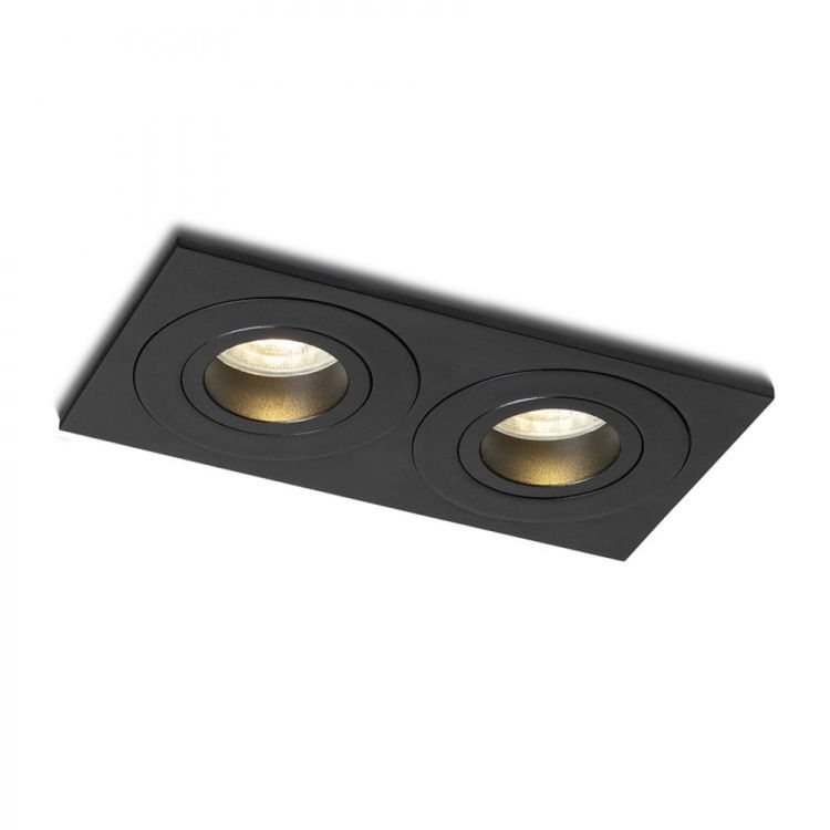 GALO II wpuszczana czarna 230V LED GU10 9W IP65