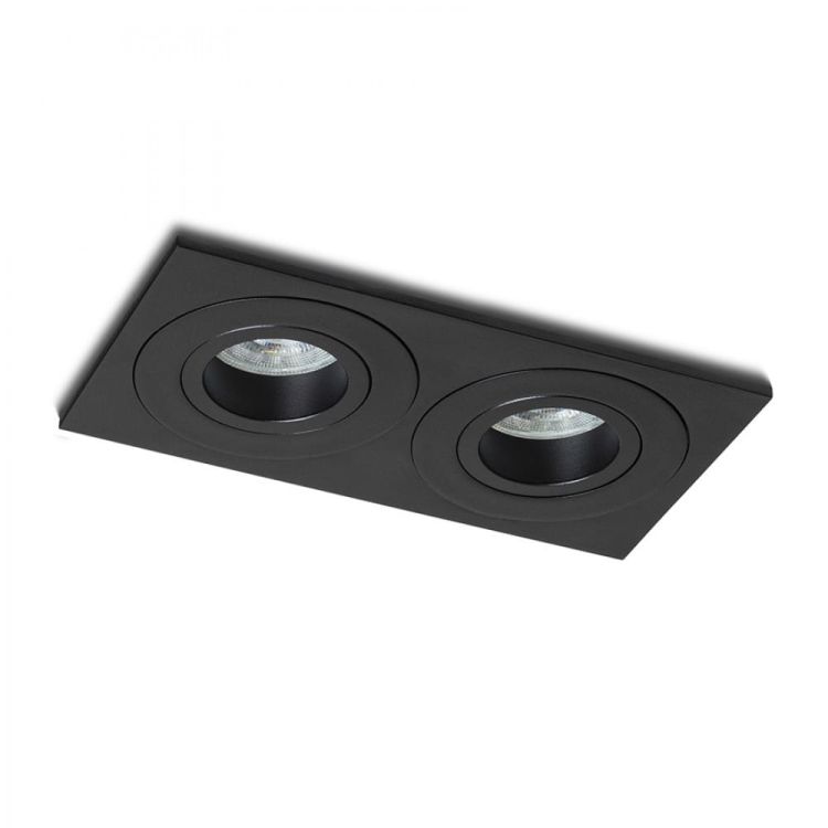 GALO II wpuszczana czarna 230V LED GU10 9W IP65