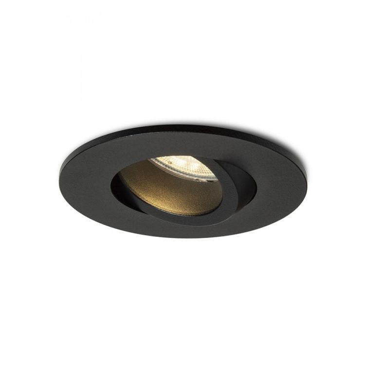 GALO R wpuszczana czarna 230V LED GU10 9W IP65