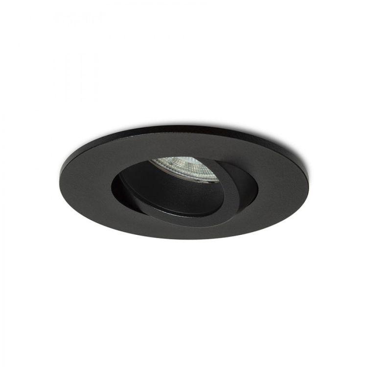 GALO R wpuszczana czarna 230V LED GU10 9W IP65