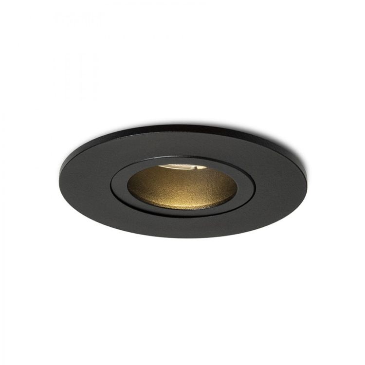 GALO R wpuszczana czarna 230V LED GU10 9W IP65