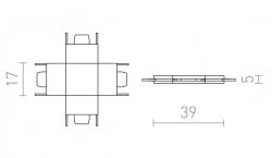 VEGA X łącznik czarna 24=