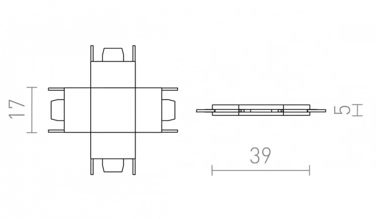 VEGA X łącznik czarna 24=