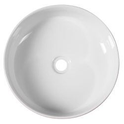 ARDEA ceramiczna umywalka nablatowa śr. 41cm, różowa