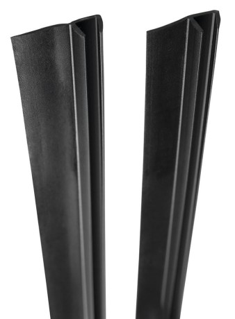 Przejdź do produktu Zestaw uszczelek pionowych do szkła 5/5mm, 2000mm, czarny