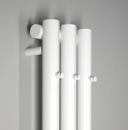 PILON grzejnik łazienkowy 196x1800mm, 3 wieszaki, biały mat