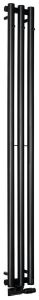 PILON grzejnik łazienkowy 196x1800mm, 3 wieszaki, czarny mat