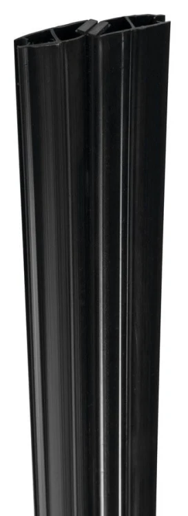 Zestaw uszczelek magnetycznych 45° do szkła 6/6mm, 2000mm, czarny