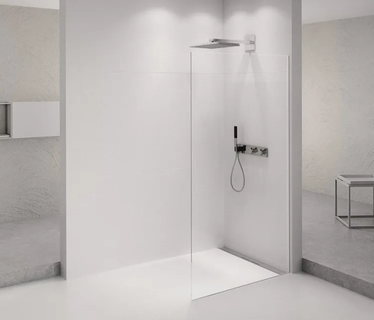 ARCHITEX CHROM walk-in, 962 mm, szkło czyste