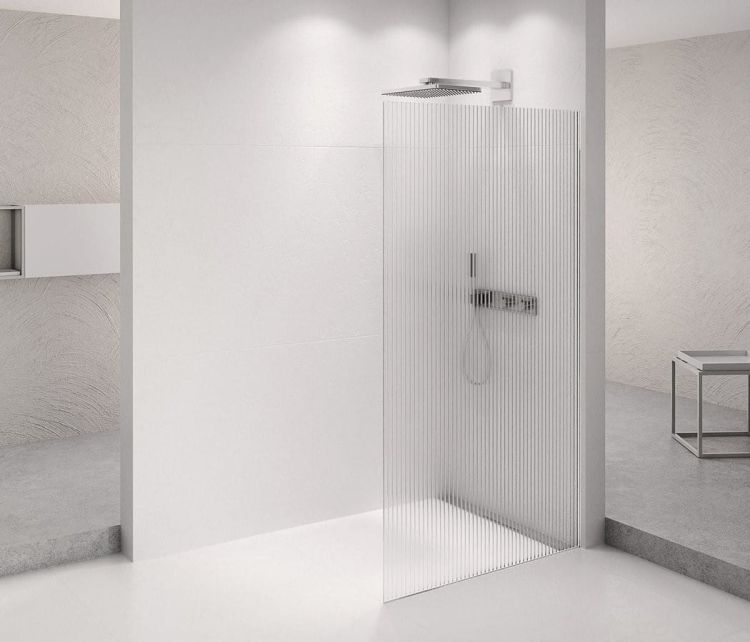 ARCHITEX CHROM walk-in, 1462 mm, szkło Flute