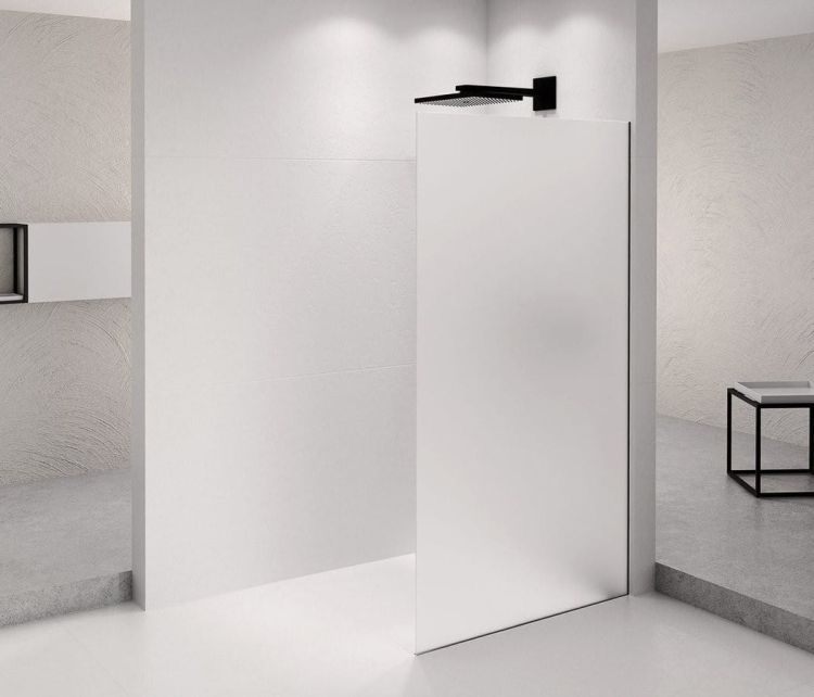 ARCHITEX BLACK MATT walk-in, 1162 mm, szkło matowe