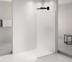 ARCHITEX BLACK MATT walk-in, 1362 mm, szkło matowe