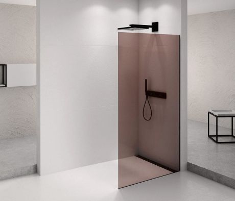 Przejdź do produktu ARCHITEX BLACK MATT walk-in, 762 mm, szkło Marron