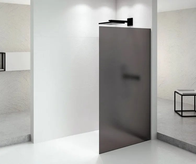 ARCHITEX BLACK MATT walk-in, 1362 mm, szkło mat dymione