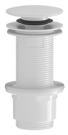 Przejdź do produktu Odpływ umywalkowy 5/4”, klik-klak, duży korek, 10-80mm, ABS/biały