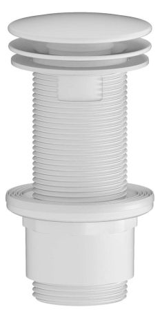Przejdź do produktu Odpływ umywalkowy 5/4'', niezamykany, duży korek, 10-80mm, ABS/biały