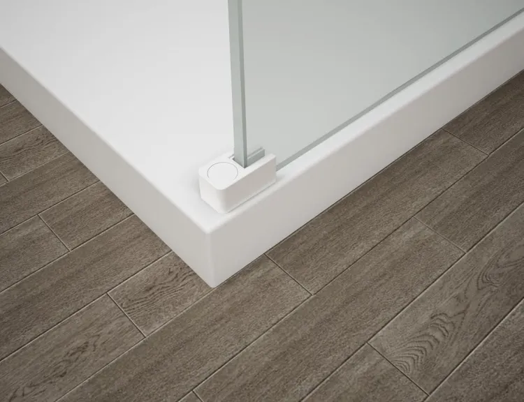 ESCA WHITE MATT jednoczęściowa kabina przysznicowa Walk-In, szklo dymione, 1400 mm