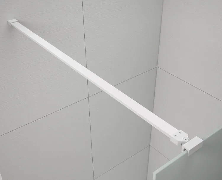 ESCA WHITE MATT jednoczęściowa kabina przysznicowa Walk-In, szklo dymione, 1400 mm