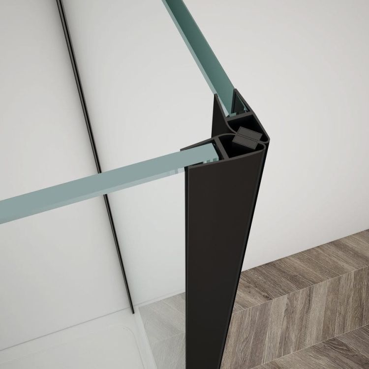 TRINITY BLACK kabina prysznicowa 900x1200mm, szkło czyste, lewe
