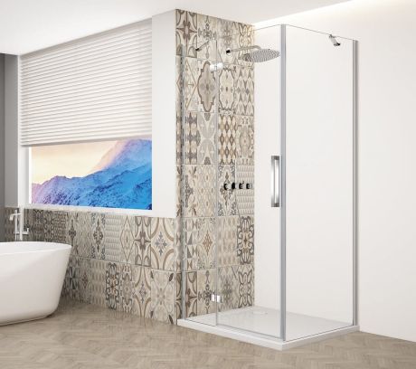 Przejdź do produktu TRINITY CHROME kabina prysznicowa 900x1200mm, szkło czyste, lewe