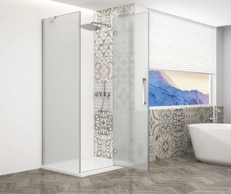 Przejdź do produktu TRINITY CHROME kabina prysznicowa 900x1200mm, szkło matowe, prawe