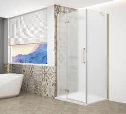 TRINITY GOLD MATT kabina prysznicowa 1200x800mm, szkło matowe, lewe