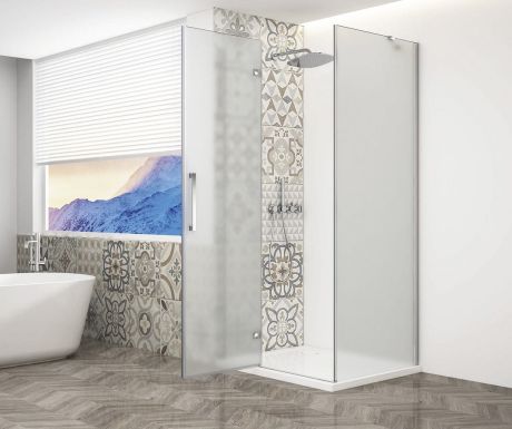 Przejdź do produktu TRINITY CHROME kabina prysznicowa 1200x800mm, szkło matowe, lewe