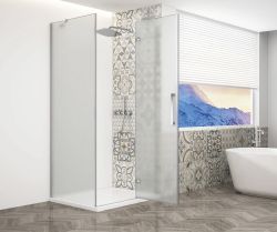 TRINITY CHROME kabina prysznicowa 900x800mm, szkło matowe, prawe