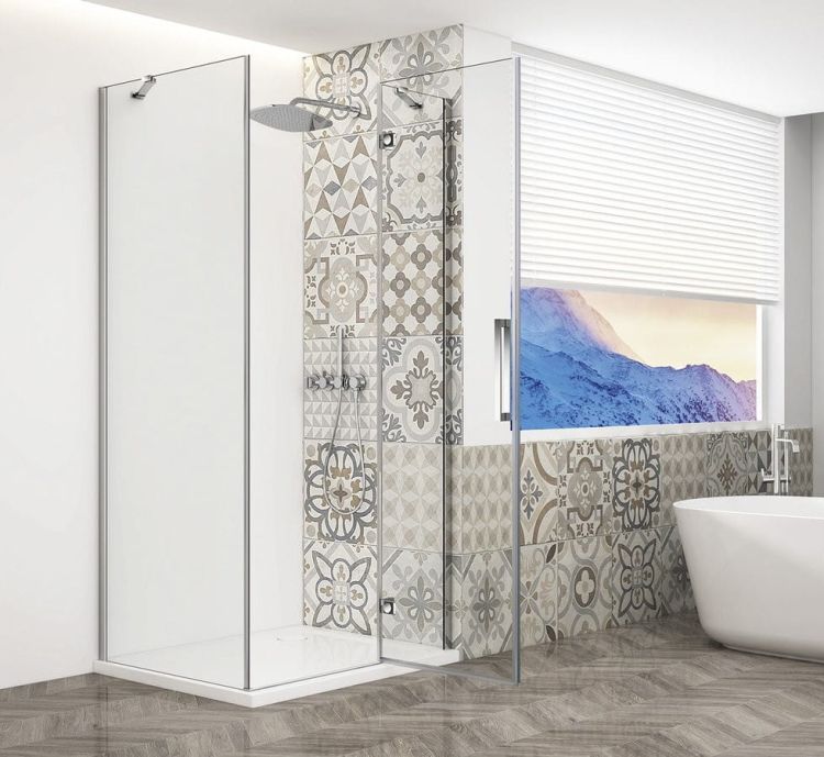 TRINITY CHROME kabina prysznicowa 1100x900mm, szkło czyste, prawe