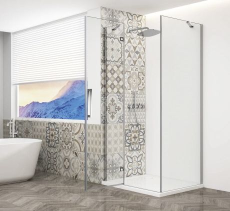 Przejdź do produktu TRINITY CHROME kabina prysznicowa 800x900mm, szkło czyste, lewe