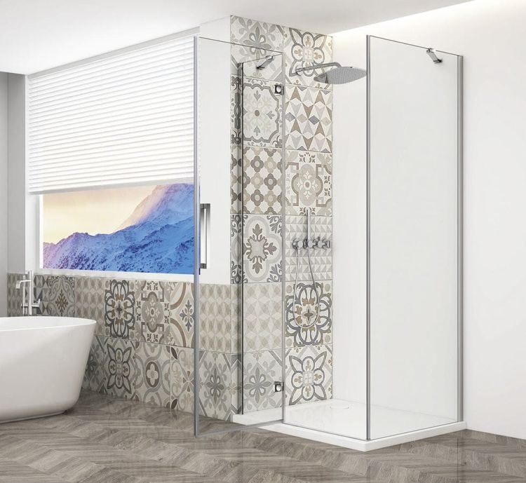 TRINITY CHROME kabina prysznicowa 800x900mm, szkło czyste, lewe