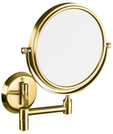 Przejdź do produktu Wiszące lusterko kosmetyczne, średnica 140mm, dwustronne, złoto