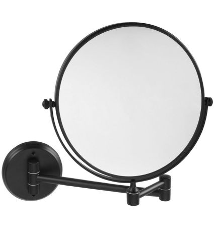 Przejdź do produktu X-ROUND BLACK E wiszące lusterko kosmetyczne, średnica 200mm, dwustronne, czarny mat