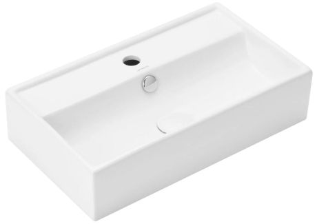 Przejdź do produktu Umywalka 55x32 cm stawiana na blat z otworem na baterię Aquaduo Delia STR4335
